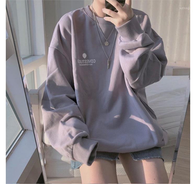 

Fitness Clothing Spring Autumn Women Long Sleeve Cotton Hoodies Oversize Loose Side Zip Pullovers Korean Style Sweatshirt Tops Plus Size, Black