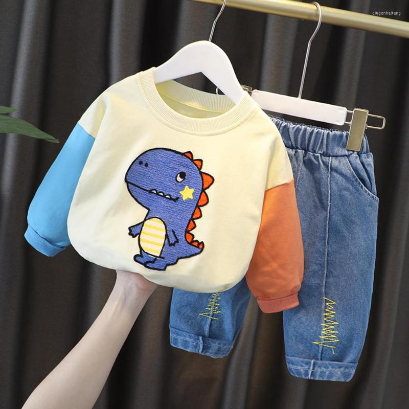 

Clothing Sets 32 Styles 0-4 Years Old Kids Baby 2pcs Long Sleeve Pullover Sweatshirt Pants Spring Autumn Boutique Boys Girls Outfits
