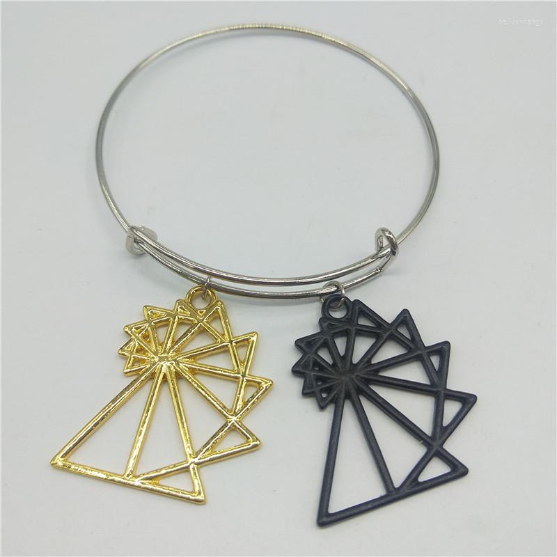

Bangle Simple Triangle Bangles Pythagoras Triangleswristband Geometry Holiday Gifts Women Jewelry