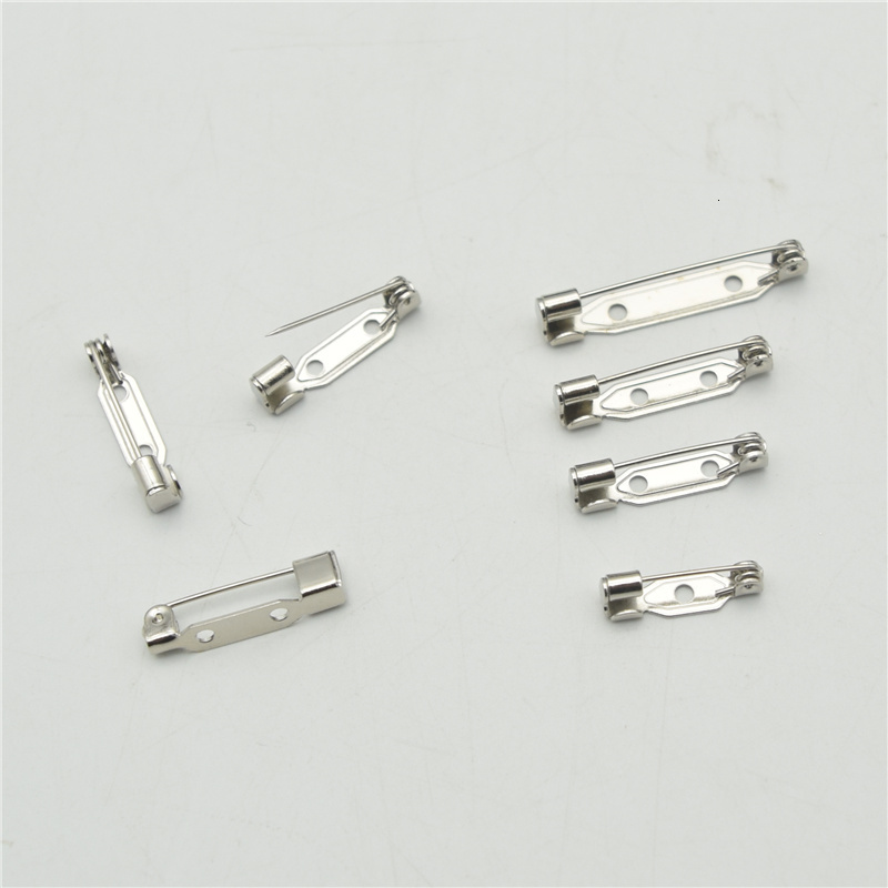 

Connectors 100pcs High Quality Safety pin Brooch Base Back Bar Badge Holder Pins DIY Jewelry Finding 230202