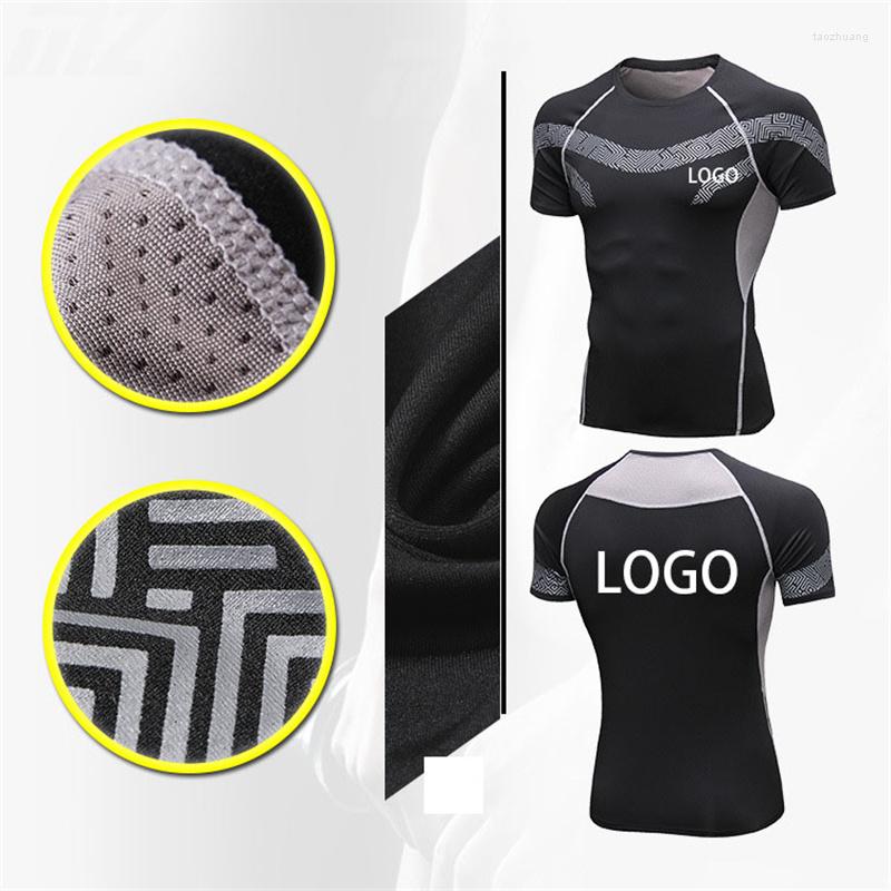 

Men' T Shirts 089 Fitness Short-sleeved Round Neck T-shirt Men' Stretch Slim Quick-drying LOGO Printing Muscle Training Running Sports, 01