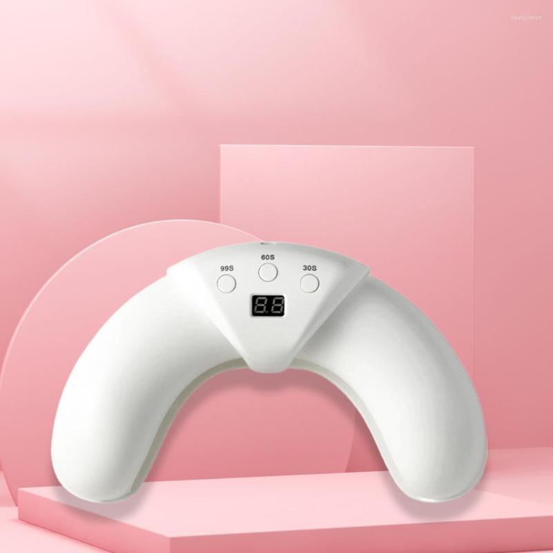 

Nail Dryers Good Lightweight Non-Glaring Drying Lamp Gel Polish Curing UV Light For Salon Dryer, White