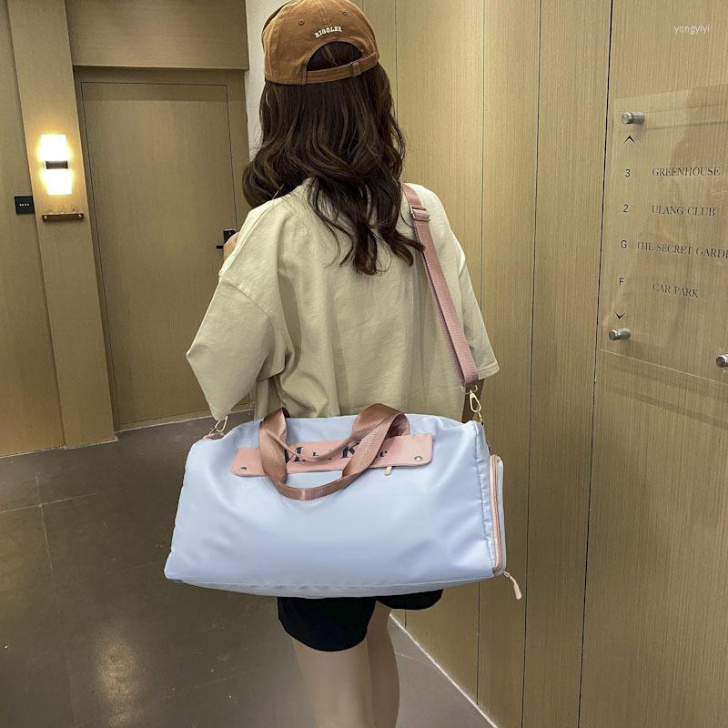 

Duffel Bags Women Wet And Dry Travel Duffle Bag Multifunction Sports Gym With Shoe Warehouse Weekend Shoulder Handbag Overnight Pack