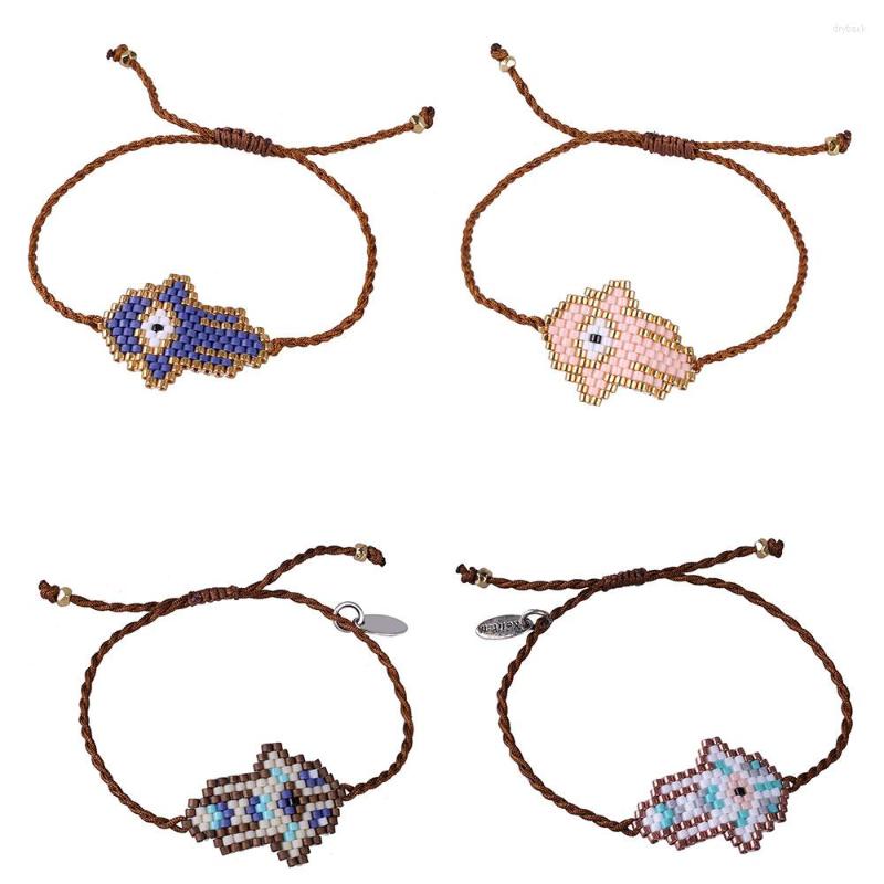 

Strand KELITCH Miyuki Seed Beaded Bracelet Fashion Women Bracelets Rope Handmade Couple Charm Bangles Man Jewelry Gift Wholesale