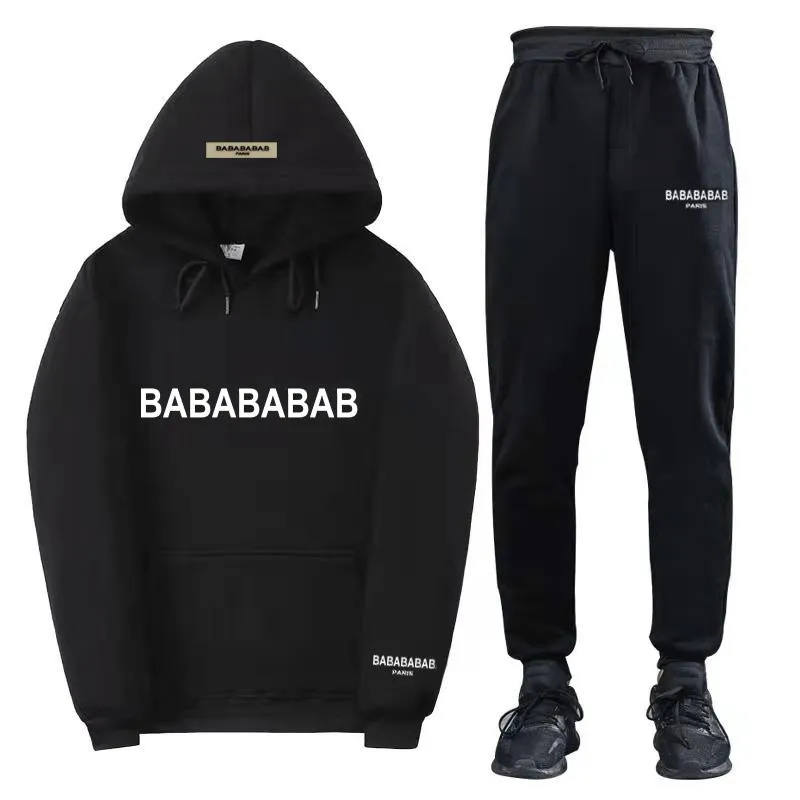

Men's Set Designer Tracksuits Suit Tide Letters Print High Street Loose Hoodies and Sweatpants Sets Casual Sports Suits Balencaigaity pqPr, 21