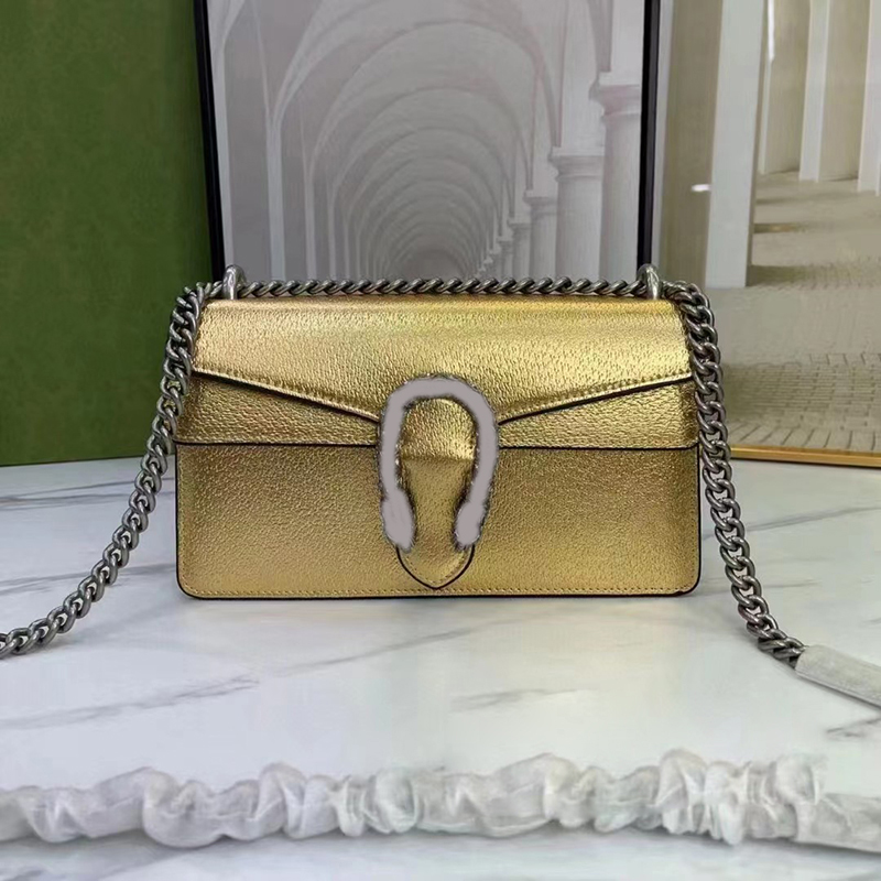 

Pink Sugao women Shoulder bag crossbody chain Bag fashion top quality genuine leather Girl's Messenger Purses Luxury designer handbag 3 colors ojiahao-0203-230, Gold