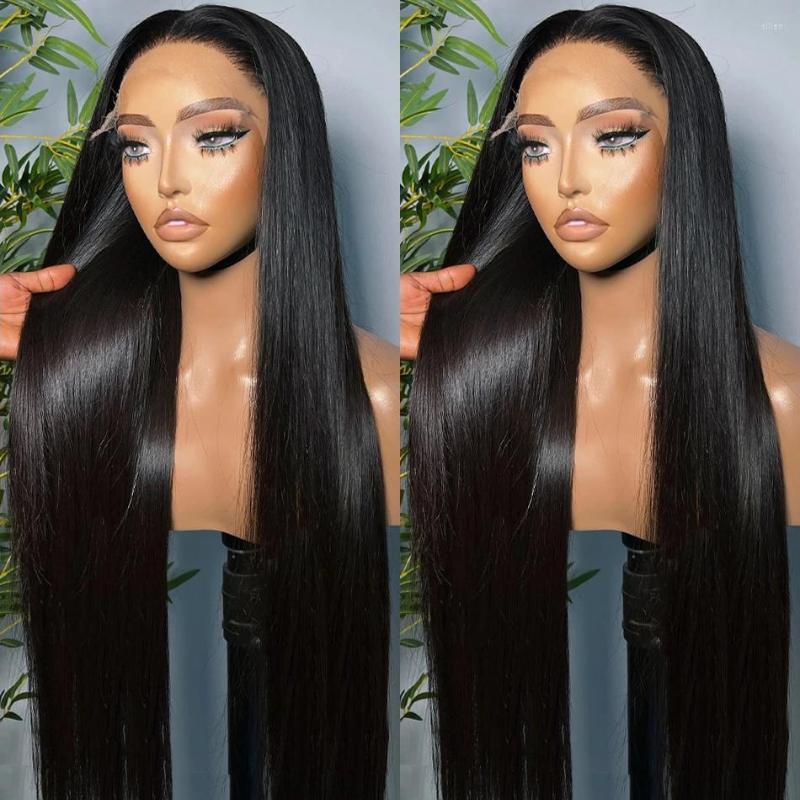 

13x6 Transparent Lace Front Human Hair Wigs PrePlucked 4x4 Closure Wig 13x4 Brazilian Remy Straight Frontal For Women