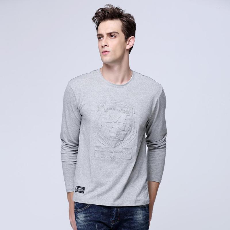 

Men's T Shirts Steel Printing Men Cotton Long Sleeve O-Neck Style Print T-Shirt Casual Male S6AT041, Black8811