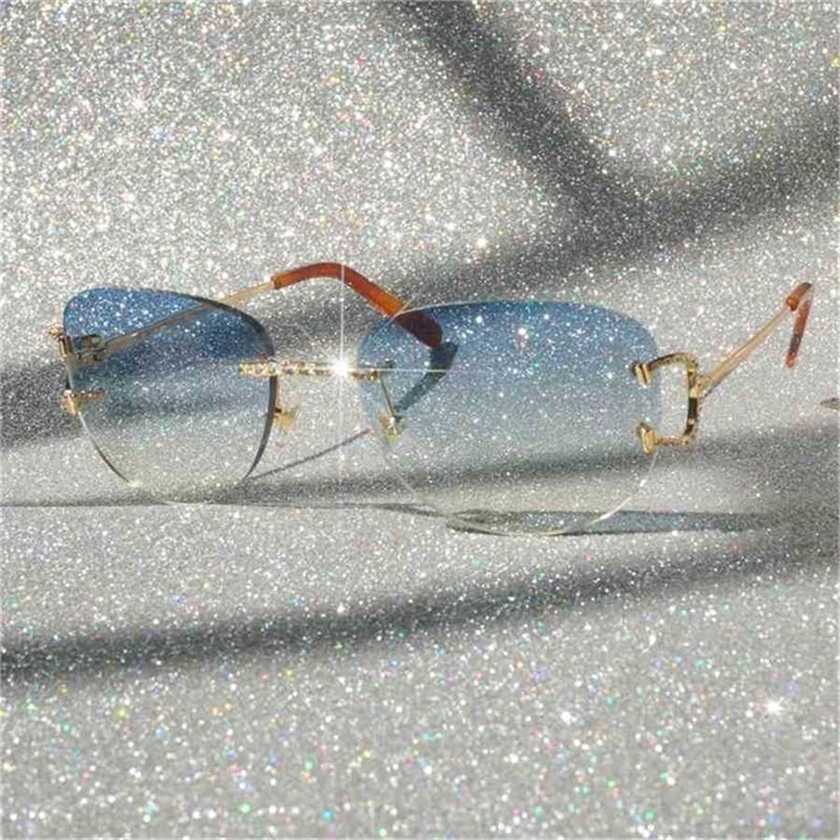 

24% OFF 2023 Stones Fashion Men Rimless Rave Festival Carter Shades Designer Lunette Soleil Luxury