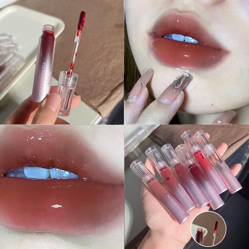 

Lip Gloss Mirror Glaze Waterproof Lipgloss Sexy Red Liquid Lipstick Long-lasting Moisturizing Natural-beauty Lips Makeup Cosmetic, 03
