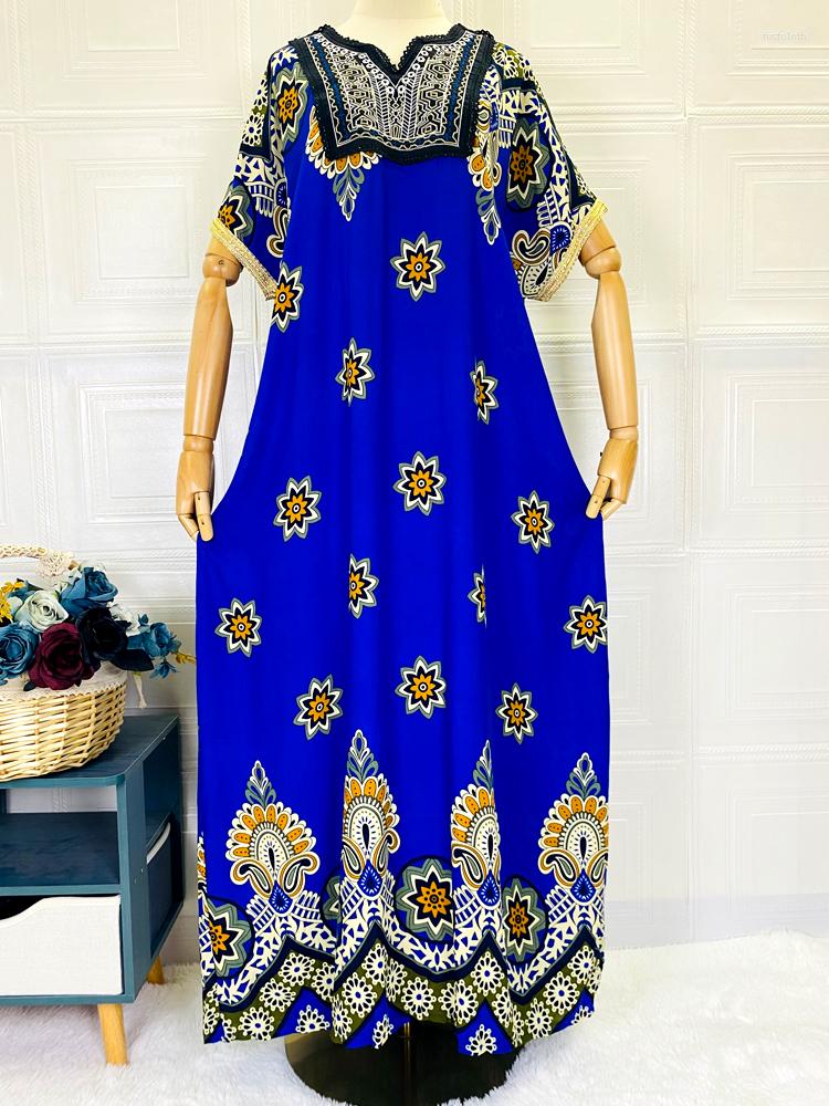 

Ethnic Clothing Abayas For Women Dubai 2023 Muslim Fashion Abaya Femme Musulman Printed Long Robe Turkey Islam African Dress Short SLeeve