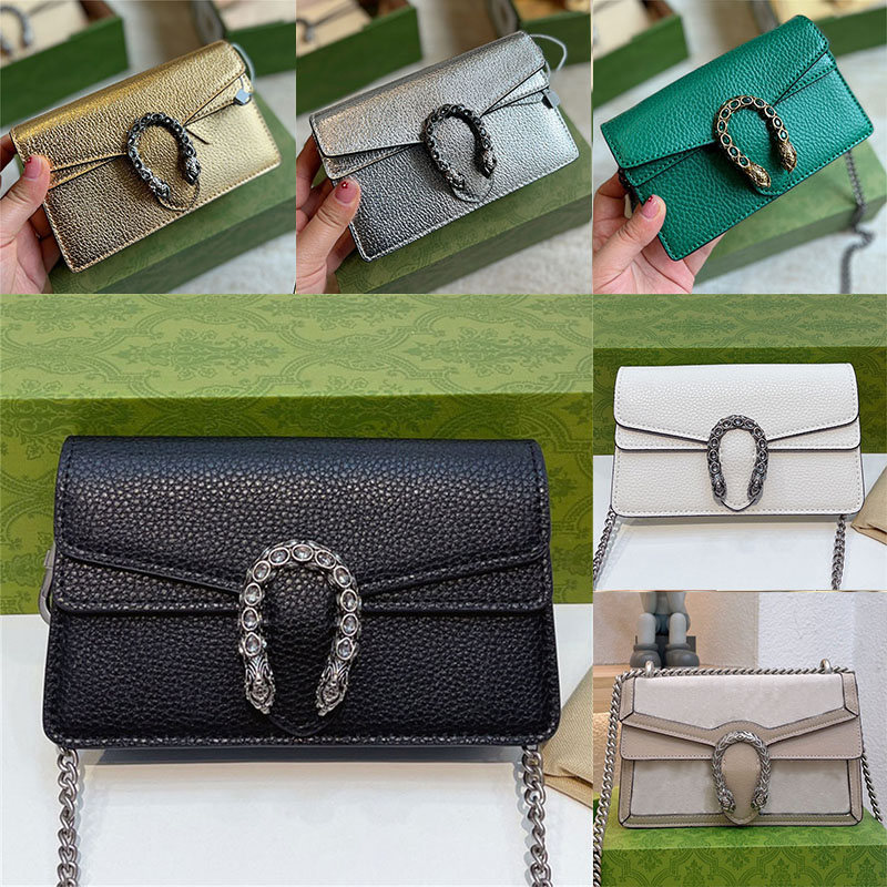 

dionysuss bag mini Classic Plaid Flower Brown leather chain dionysus small shoulder bag tiger head Snap button closure cross body women luxury designer Vintage snake wallet, 16