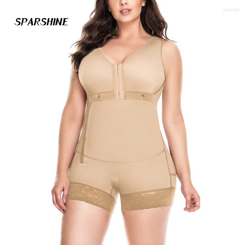 

Women' Shapers Women Postpartum Fajas Charming Curves Weight Loss Body Shaper Front Closure Zipper Bodysuit Post Liposuction, Beige