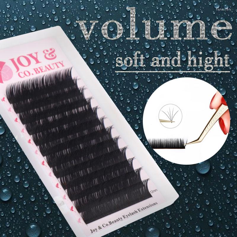 

False Eyelashes JoyCo Classic Eyelash Extension Individual Lashes Hand Made 8-15mm Mix Length Faux Mink Extensions