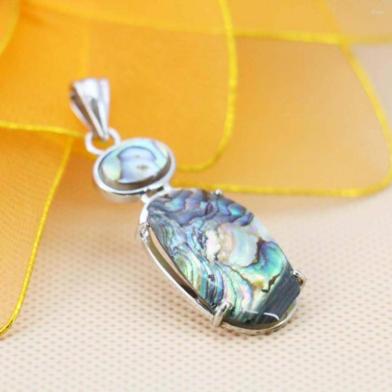 

Pendant Necklaces 16 36mm Natural Abalone Seashells Sea Shell Pendants Ethnic Chic Accessories Series DIY Women Jewelry Making Design Girls
