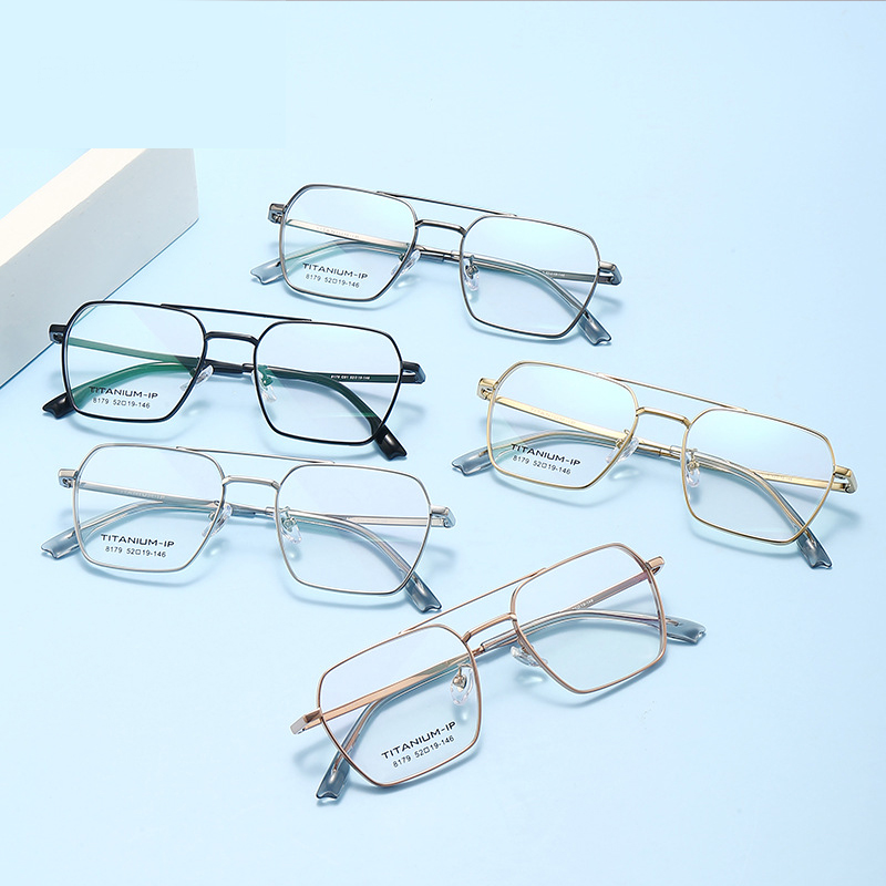 

Titanium Mens Full Frame Glasses Square Women Stylish Eyewear Frames Vintage Specatacles Optical Frames Fill Prescription 8179