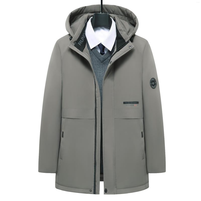

Men's Jackets 2023 Winter Warm Black Green Cargo Coat Jacket For Men'S Thick Plus Velvet Middle-Aged Brand Classic Casual Parkas, 2281 1