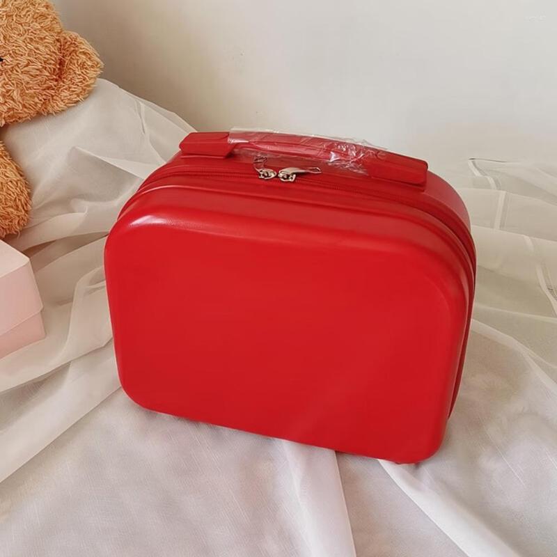 

Cosmetic Bags Portable Makeup Travel Case Hard Shell Women Make Up Waterproof Large Capacity Solid Color For Outdoor Toiletries Holder, Green