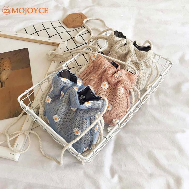 

Evening Bags Fashion Women Top-Handle Solid Color With Removable Strap Chic Summer Woven For Phone Shopping Handbags, Pink