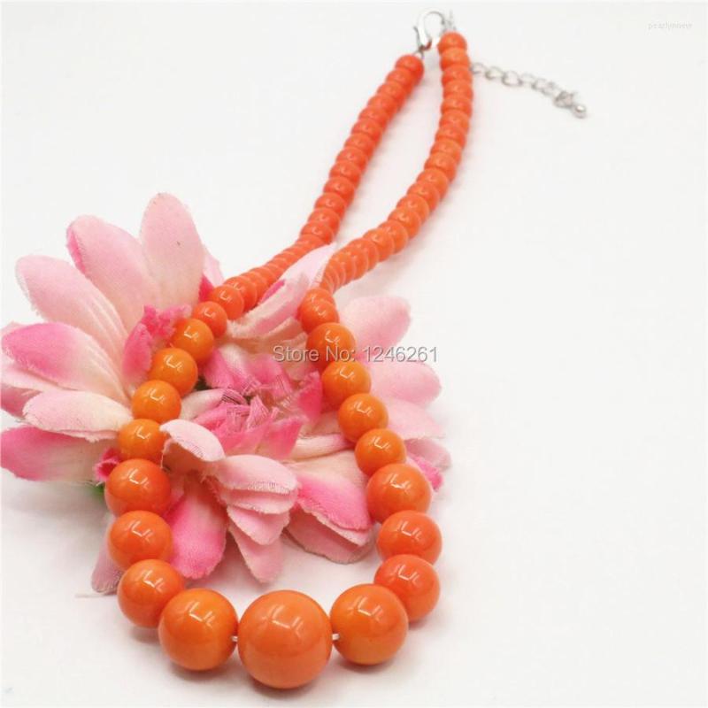 

Chains 6-14mm Natural Accessories Orange Seashell Pearl Beads Tower Necklace Chain Jewelry Making Christmas Girls Gifts