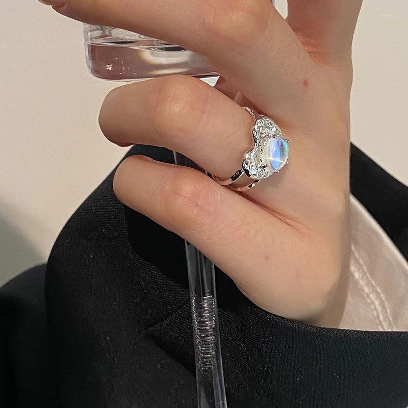 

Cluster Rings Double Layer Ring 925 Sterling Silver Design Heart For Women 2023Trend Jewelry Fashion Symphony Colored