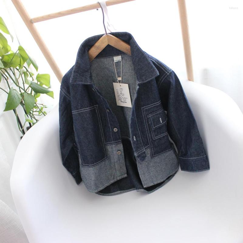 

Jackets Outerwear Coat Jacket Turn Down Collar Single Breasted Solid Regular Cotton Fashion Simple Cute Warm Spring Autumn Girls, Blue