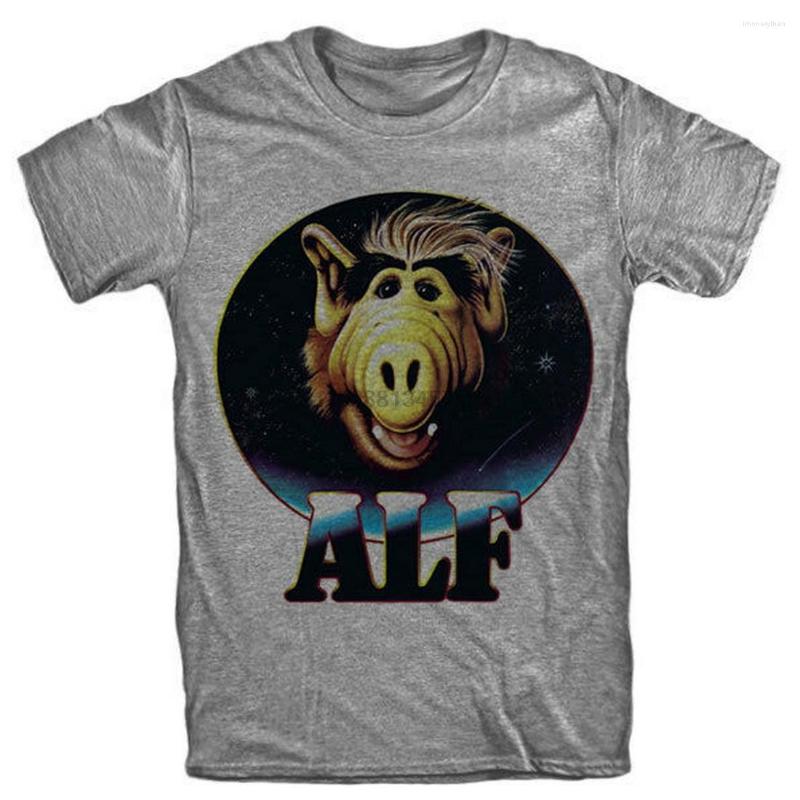 

Men' T Shirts ALF Tops Tee Shirt Alien Lite Form TV Series Retro 80s Vintage Bodybuilding T-Shirt, Men-darkpurple