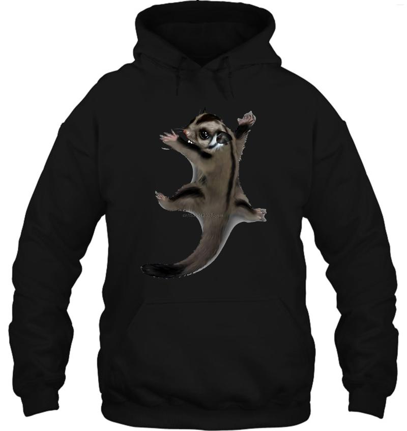 

Men' Hoodies Men Hoodie Fashion Cool Funny Sugar Glider Clinger Customized Printed Women Streetwear, Gy