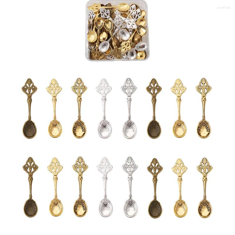 

Pendant Necklaces Tibetan Style Alloy Big Pendants Spoon Fork Tableware Charms For DIY Keychain Necklace Jewelry Making Accessories