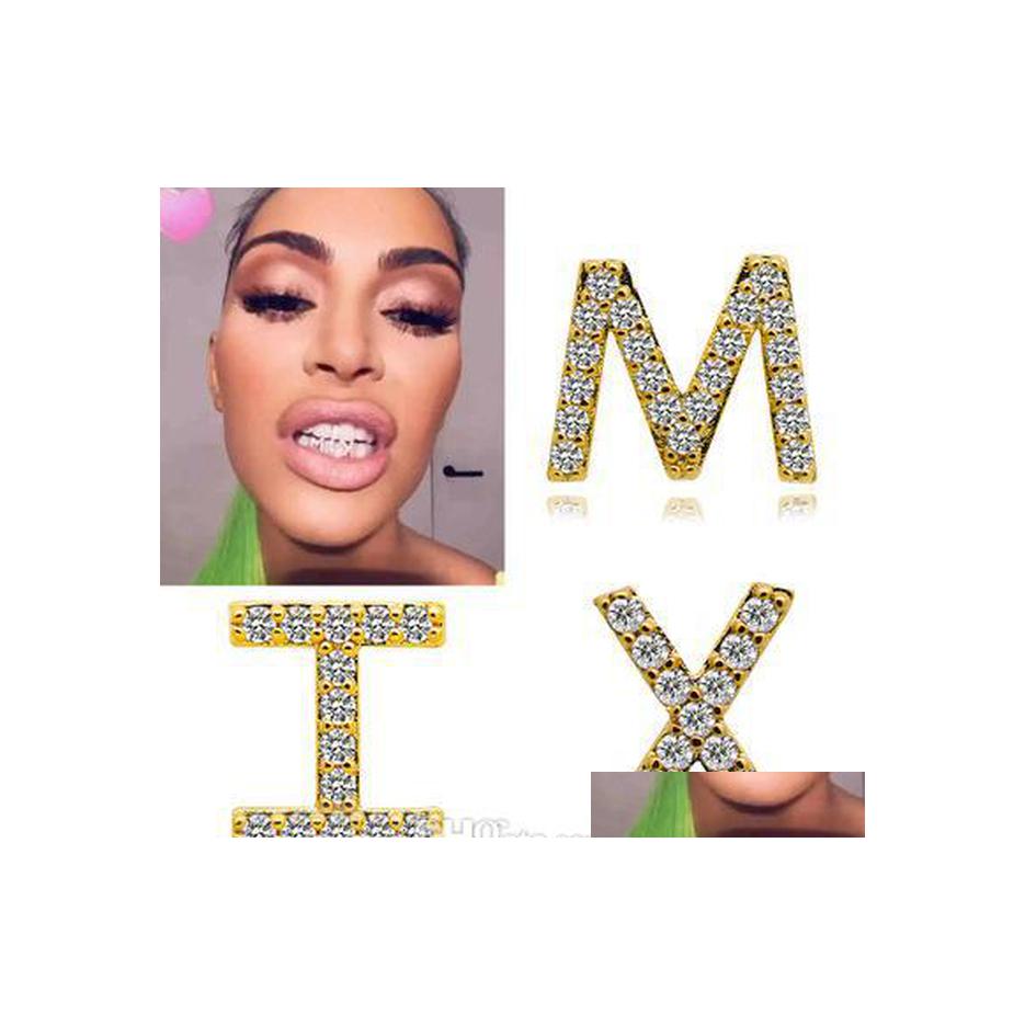 

Grillz Dental Grills Hiphop Teeth Model Style 26 Capital Letters Hip Hop Braces Grillz Gifts Drop Delivery Jewelry Body Dhovn