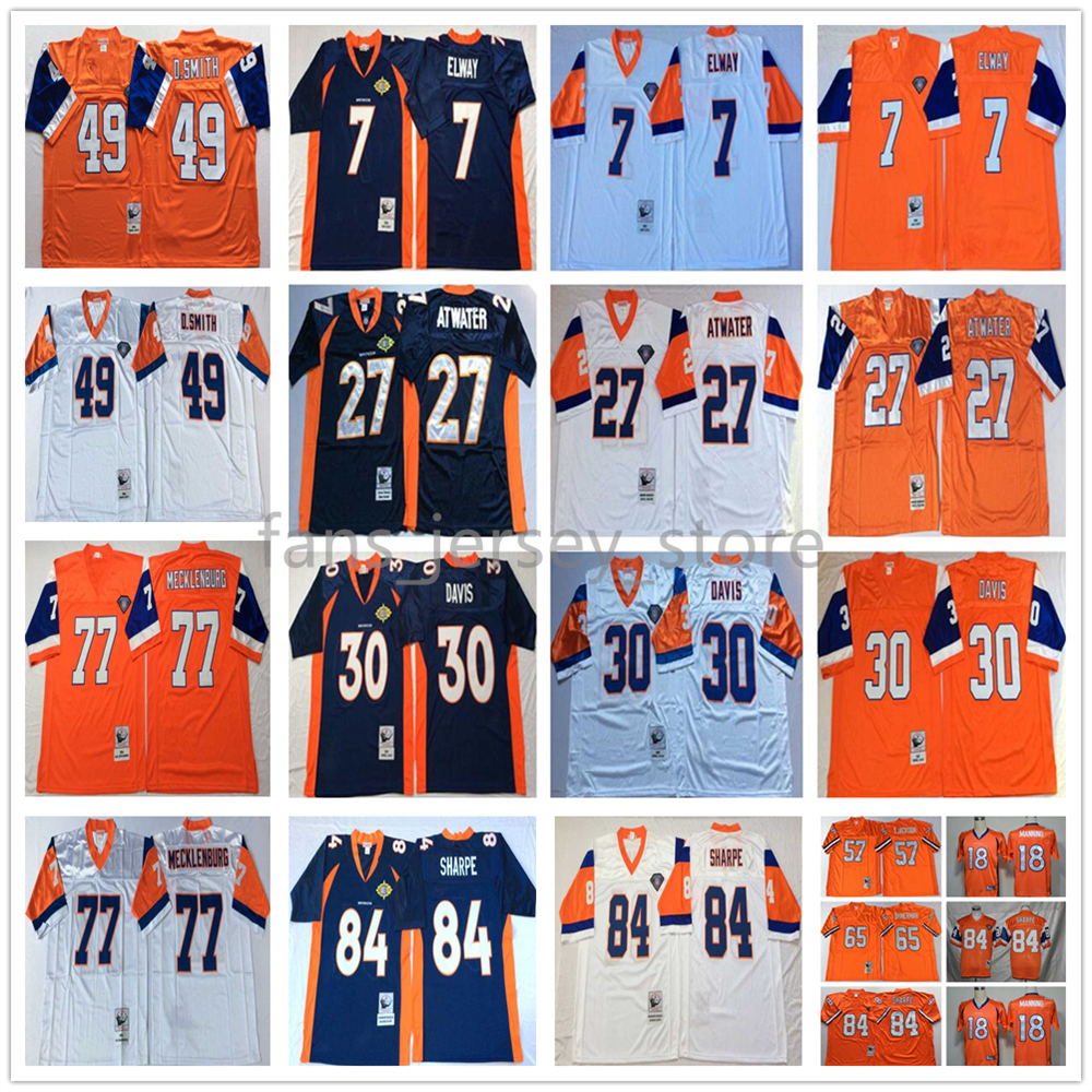 

Vintage Stitched Jersey 7 John Elway 27 Steve Atwater 30 Terrell Davis 84 Shannon Sharpe 49 D.smith 57 T.Jackson 65 Gary Zimmerman, Same as picture