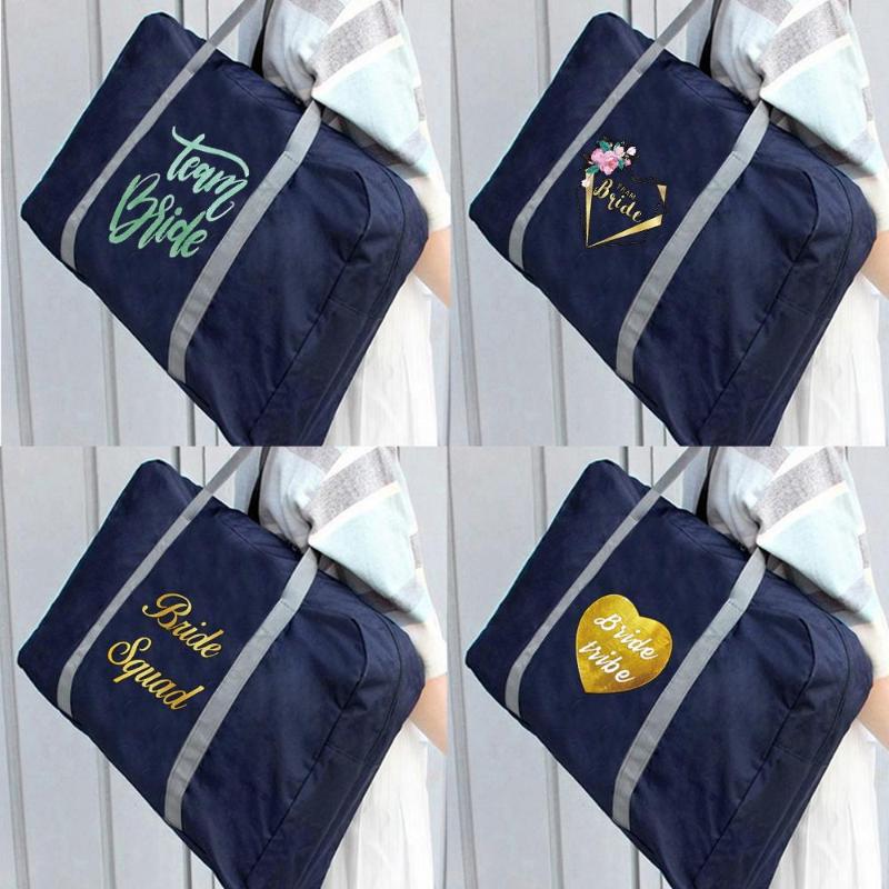 

Duffel Bags Women Travel Bag Gadgets Grocery Organizers Large Carry Clothes Duffle Bride Holiday Accessories Traveler Foldable Handbags, Dark blue