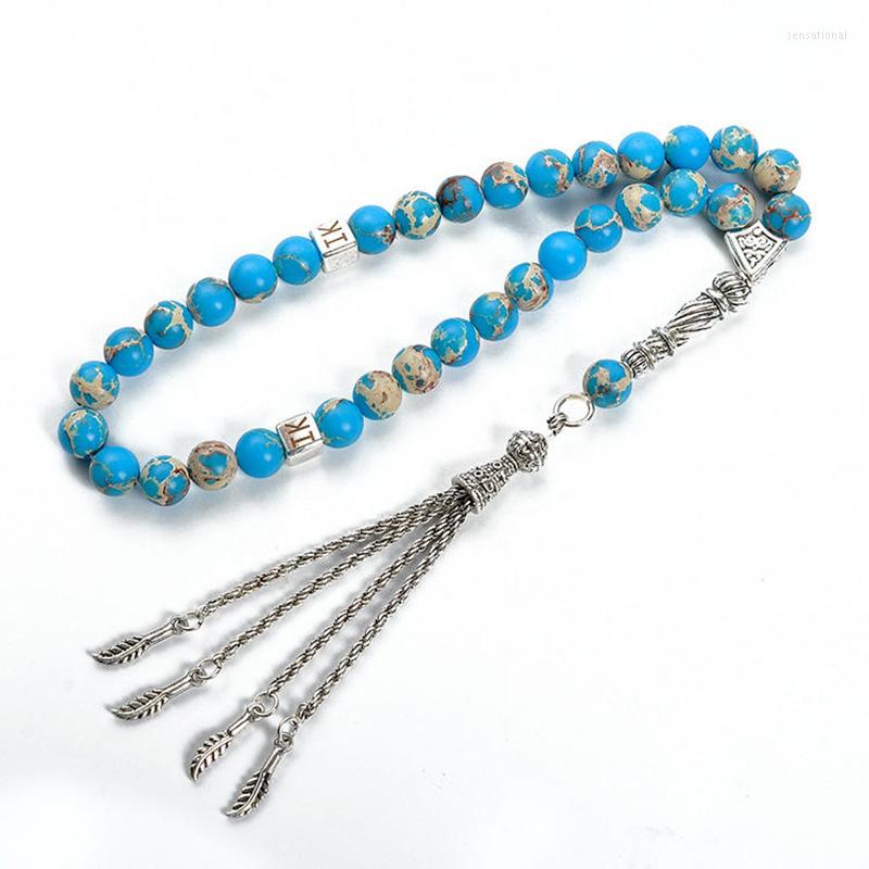 

Strand Dubai Imitation Jewellery Women Religious Muslim Accessories Natural Stone Bead Necklace Islamic Tasbih Prayer Beads