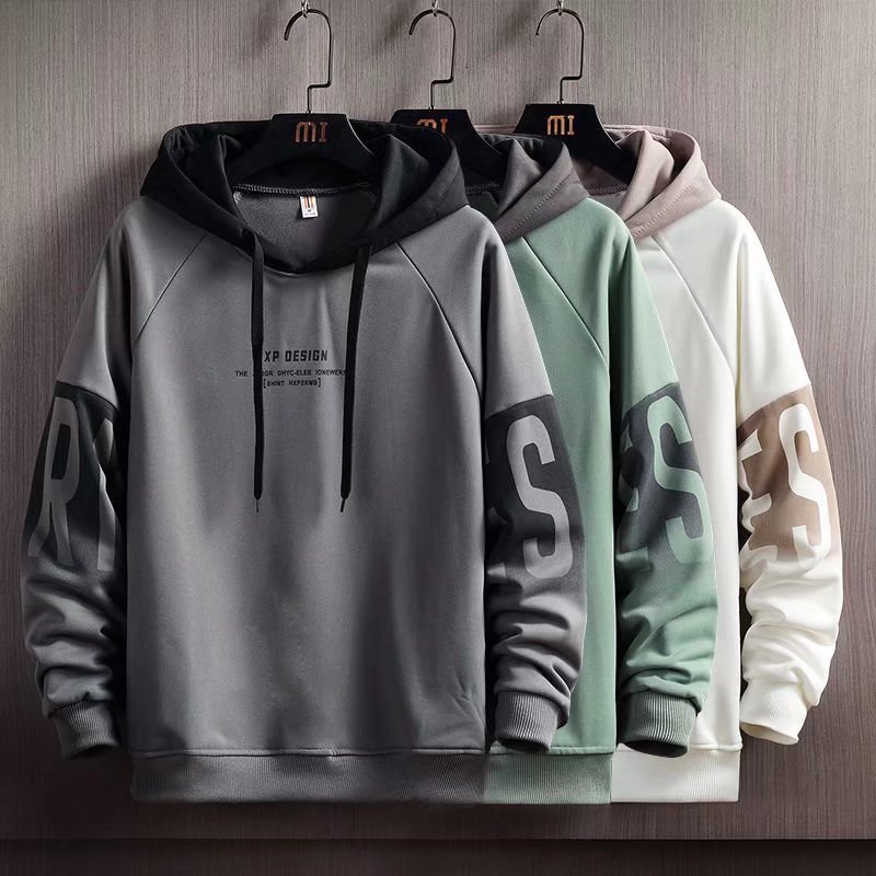 

Mens Hoodies Sweatshirts Spring Autumn Kpop Fashion Harajuku Letter Print Streetwear Trend Clothing 230203, White
