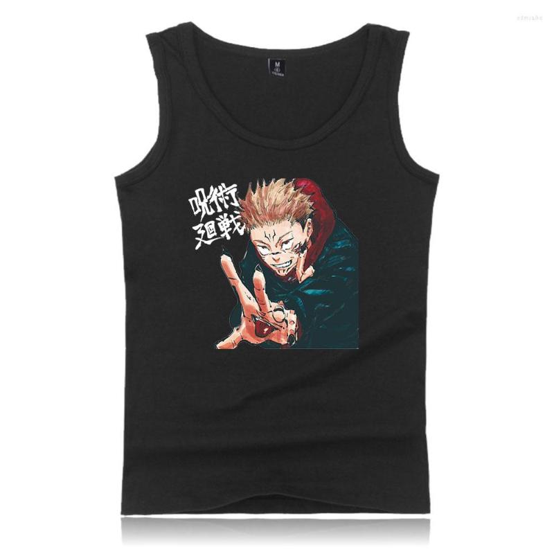 

Men's Tank Tops Japanese Anime Jujutsu Kaisen Clothes Custom Women/Men Summer Sleeveless Vest Streetwear Casual Unisex, Black17
