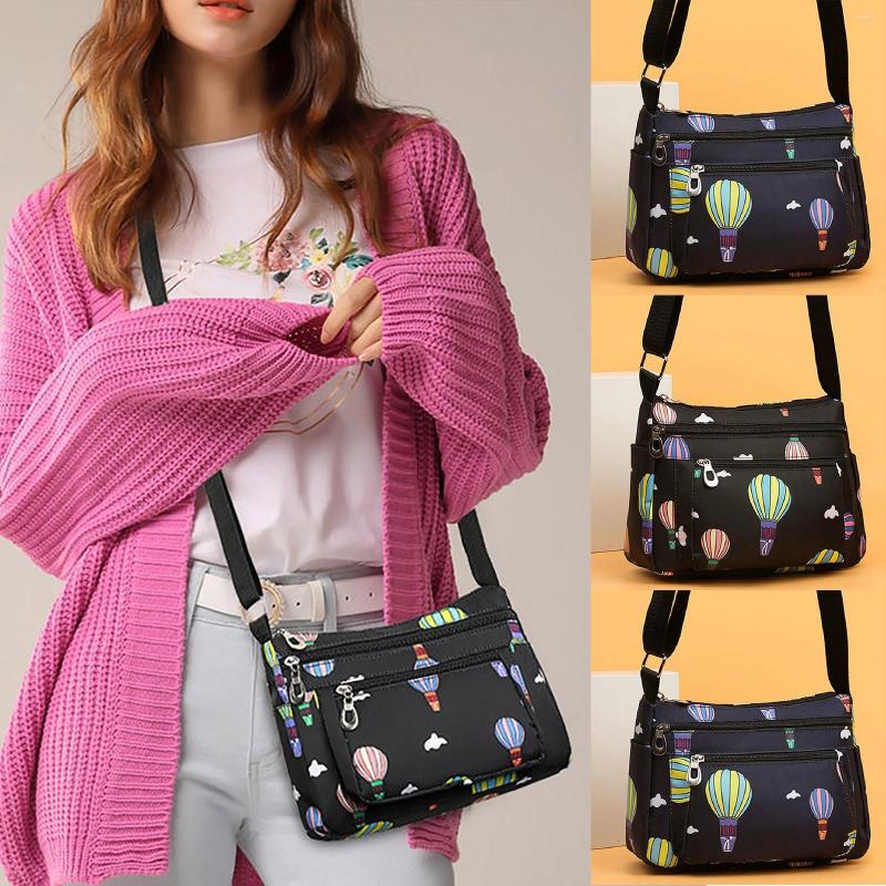 

Evening Bags Women's Casual Nylon Cloth Zipper Crossbody Fashion Versatile One Shoulder Tote Bag Cute, Black