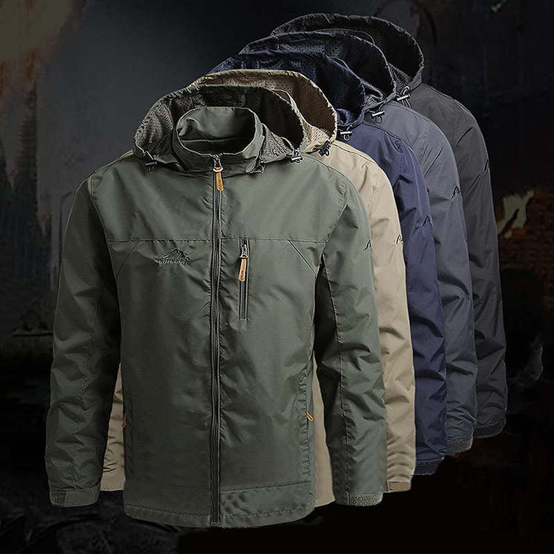 

Mens Jackets Waterproof Hooded Overcoat Outdoor Rock Climbing Windbreaker Windproof Autumn Winter 230203, Deep blue