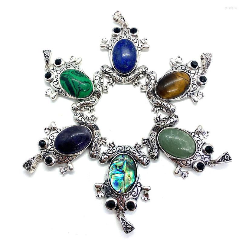 

Pendant Necklaces 1pcs Natural Abalone Shell Animal Frog Shape Fashion Retro Color Necklace Leather Rope Personality Trend Crafts