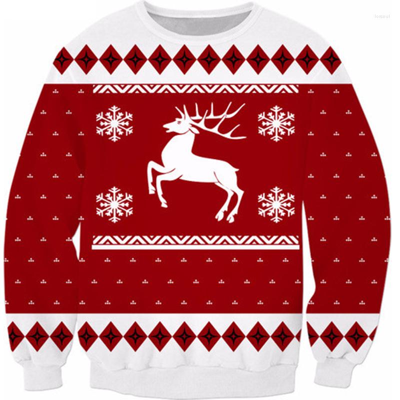 

Men' Hoodies Spring Autumn Style Top O-Neck 3D Christmas Printed Outdoor Long Sleeve Sweater Tops L27, Style5