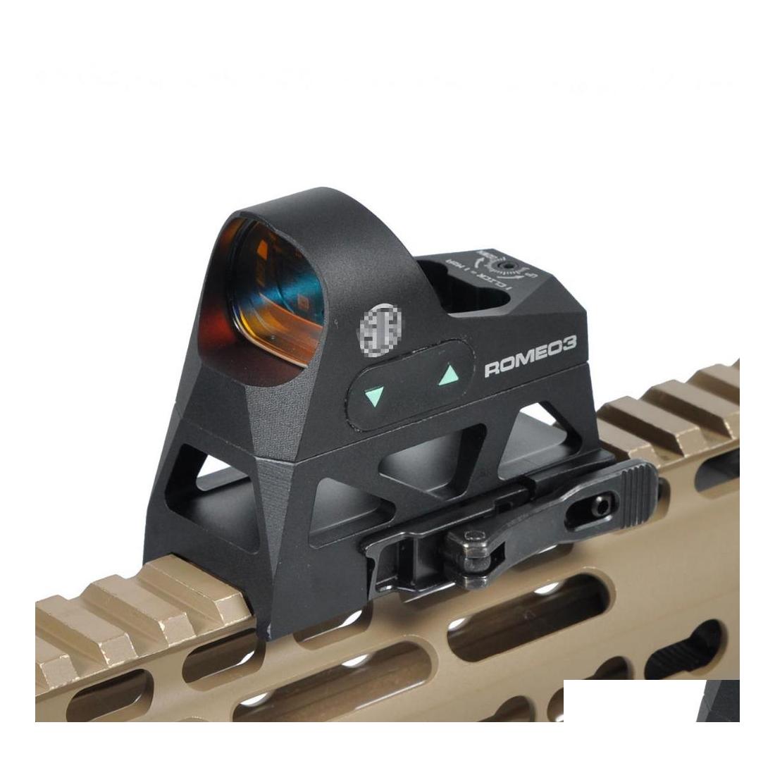 

Scopes Romeo3 1X25 Mini Reflex Sight 3 Moa Red Dot Scope Qd Mount 20Mm Rail Drop Delivery Tactical Gear Accessories Dhsm2, Color