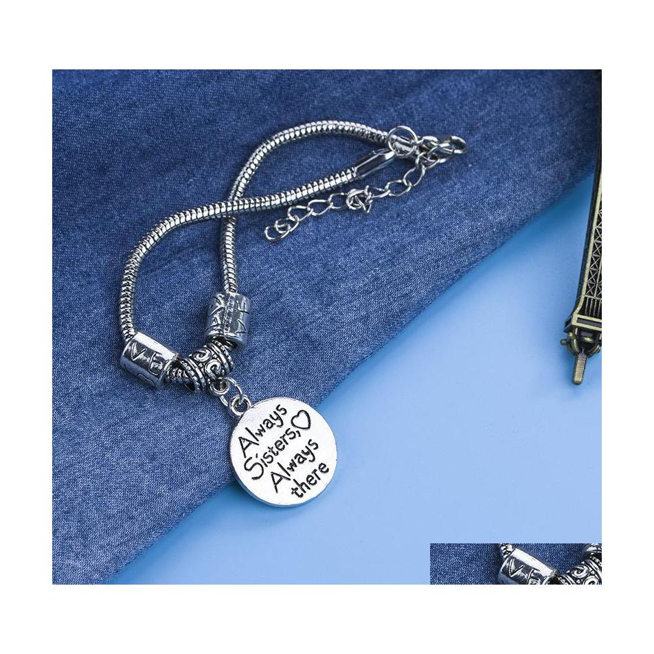 

Charm Bracelets Bracelet Engrave Letter Adjustable Jewelry Friend Vipjewel Drop Delivery Dhgft