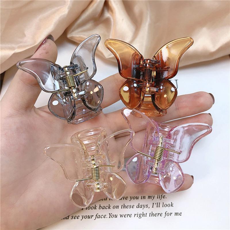 

Hair Accessories Mini Butterfly Acrylic Sweet Ornament Clip Colorful Hairpins Fashion For Women Girls Cute