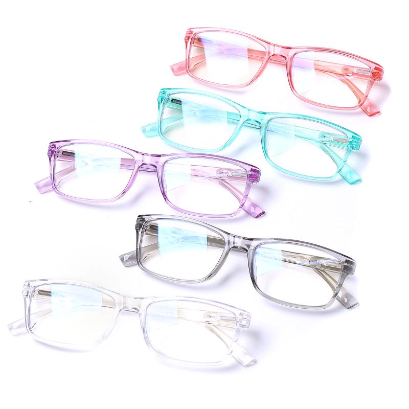 

Sunglasses Henotin 4 Pack Comfortable Blue Blocking Reading Glasses Men And Women Anti-Fatigue HD Computer Eyeglasses Diopter 0-400