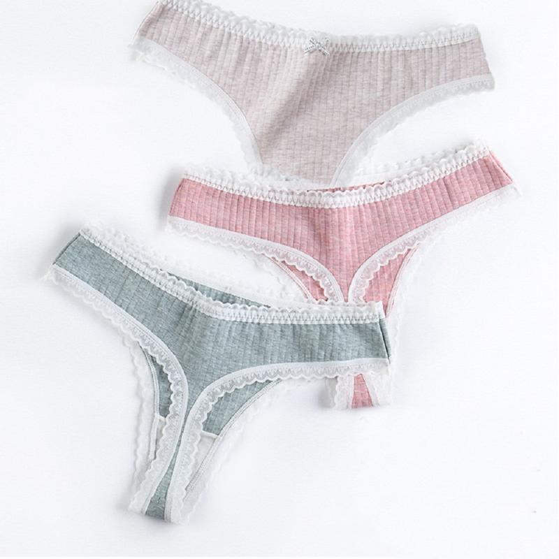 

Women's Panties Comfort Women Lace G-String Underwear Seamless Thongs Cotton Ladies Soft Lingerie Low Rise Underpants, Green