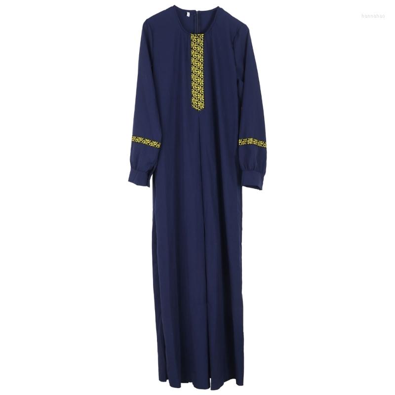 

Ethnic Clothing Thobe Dress For Women Traditional Zip Muslim-Dresses With Long Sleeves Muslim-Costume Style Gift DXAA