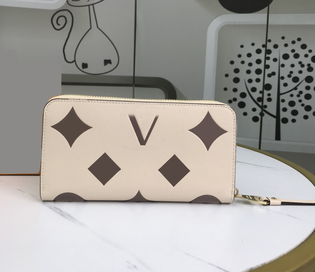 

2023 Fashion designer wallets luxury mens womens leather bags Highs quality classic flower letter zipper coin purse checked card holders with Original Box 80L402, Monogrames