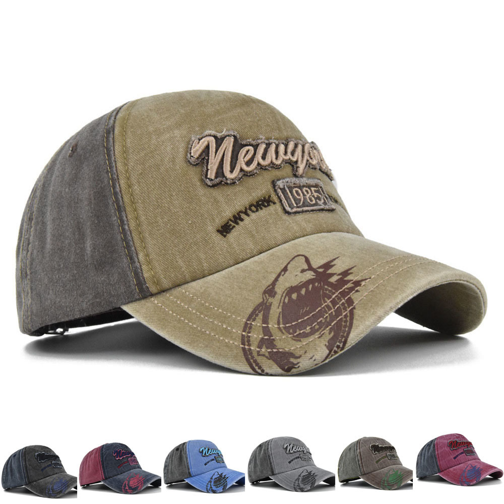 

Ball Caps Retro Men Washed Cotton Baseball Hat Fishing Embroidery Women Casual Double Color Dad s Hip Hop 230203