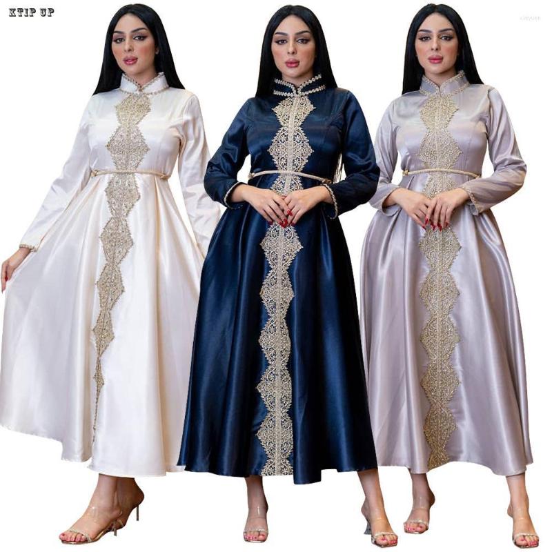 

Ethnic Clothing Middle Eas Dubai Abaya Embroidery Islamic Muslim Dress Women Moroccan Jellaba Tunic Abayas Maxi Dresses Robes Femme Vestiods