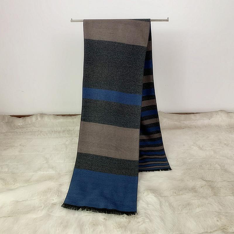 

Scarves Men Scarf Wool Luxury Classical Warm Soft Cashmere Winter For Accessories Gentleman BussinessScarves