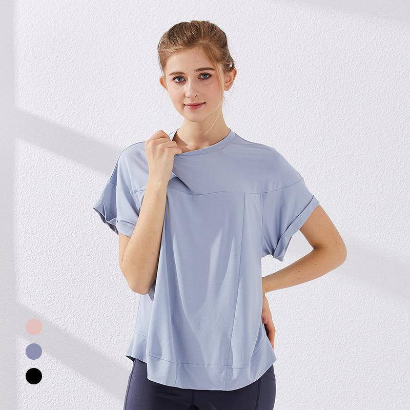 

Active Shirts Womens T-shirt Sports Top Tank Jersey Runing Gym Yoga Fitness Sleeve Uniform Summer Angels Equipment Retro Train, Blue